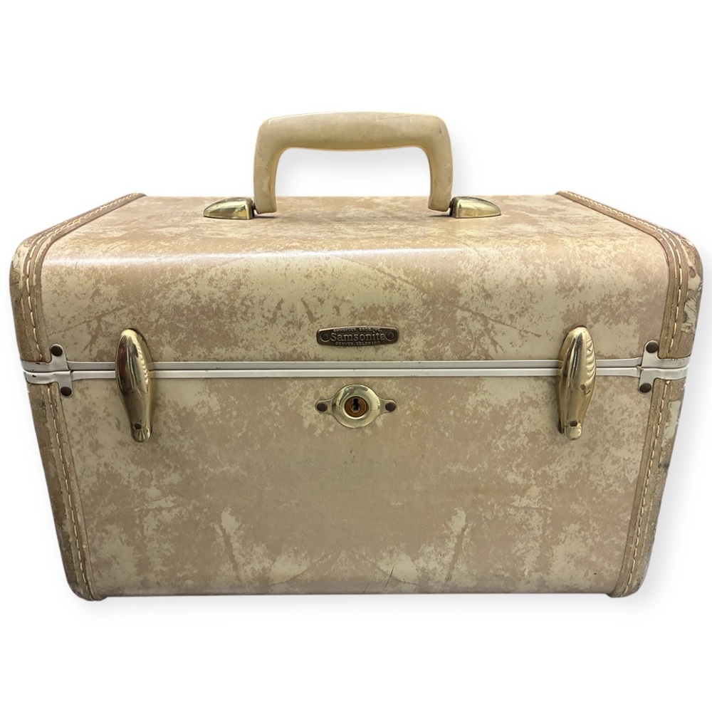 Samsonite Vintage 50s Train Hard Carry Case 4512 *No Key*